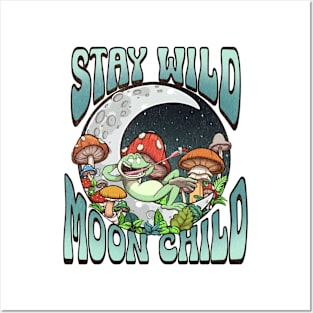 Stay Wild Moon Child Cartoon Posters and Art